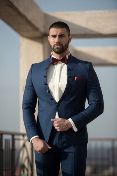 втален официален мъжки костюм  втален официален мъжки костюм  blended blue skinny fit suit.jpg